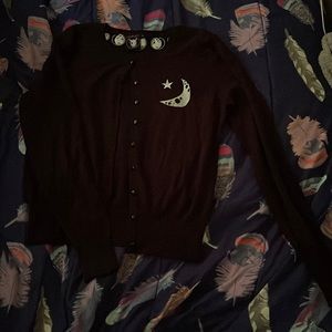 Rat Baby brand Moon Phase Pinup Cropped Sweater!